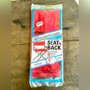 Gold Medal Original Director Chair Replacement Seat & Back Heavy Duty Canvas RED